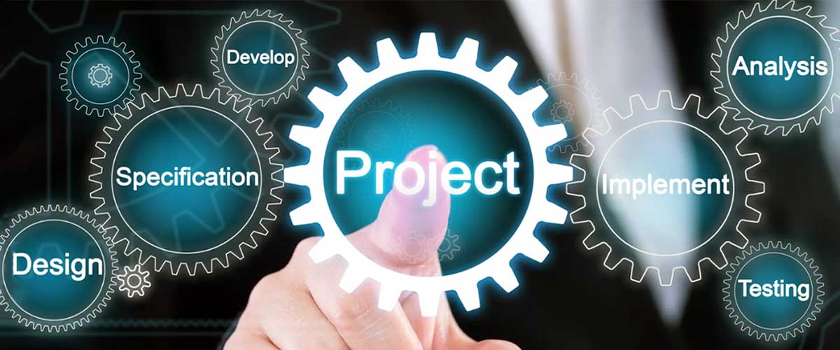 A finger pointing at a project to show the benefits of Nearshore Services for Your Next Project